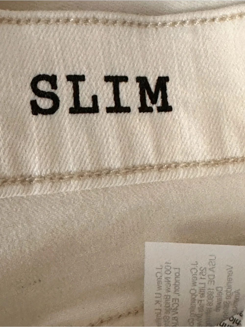 Madewell Men's Slim Authentic Flex Jeans in Lighthouse Wash Off White Size 31x30